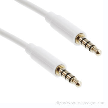 Aux Cable, 3.5mm Male Mini Plug Stereo Audio Cable for iPhone/iPad/iPod/MP3, 2m Length